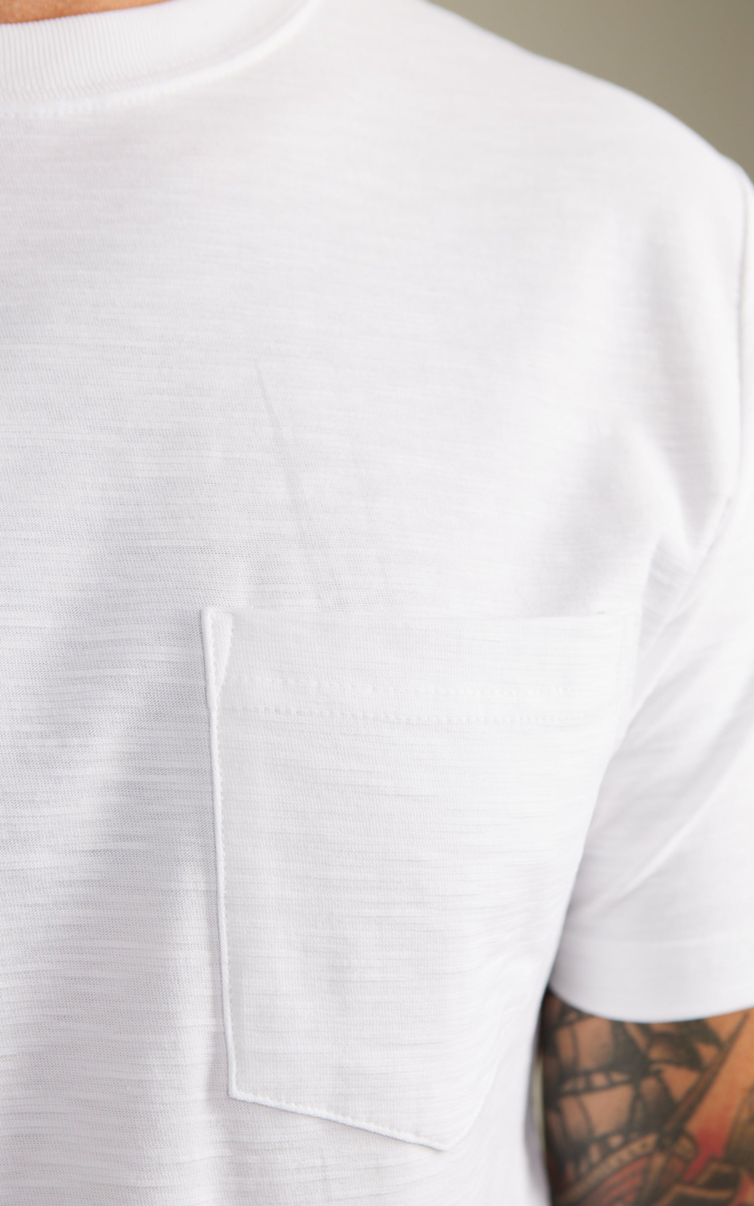 House Of Blanks Slub Pocket T-Shirt 2-Pack White