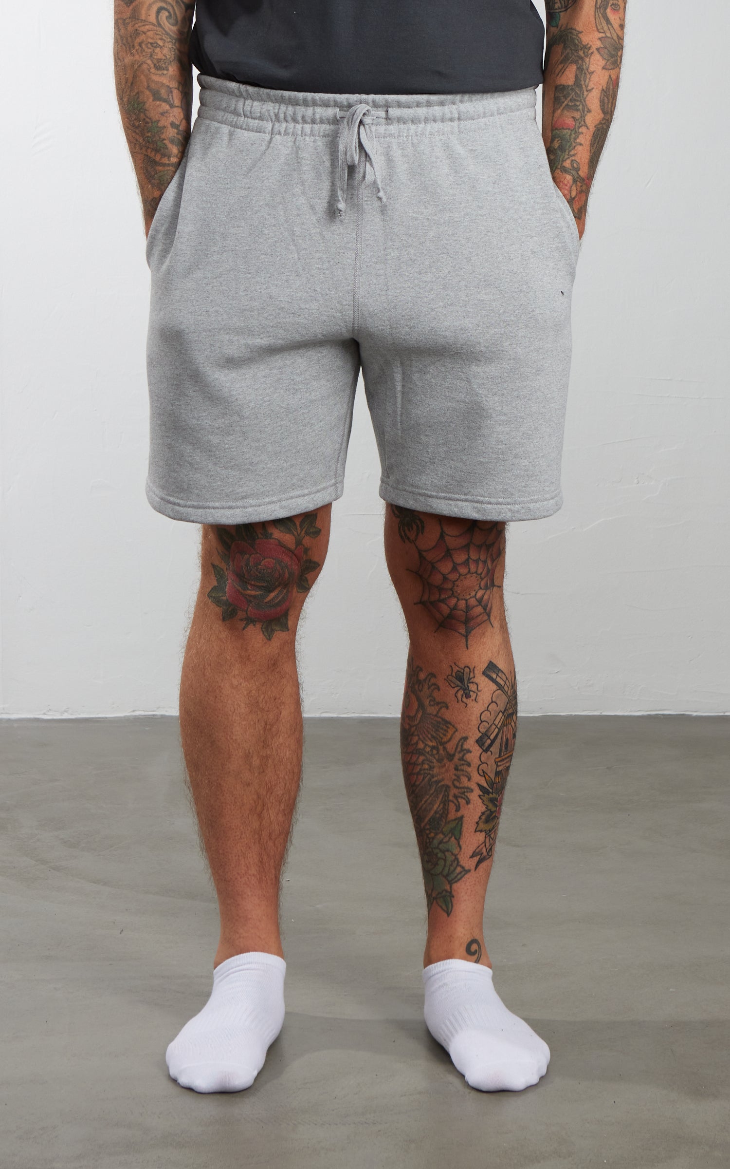 House Of Blanks Heavyweight Sweatshort Heather Grey