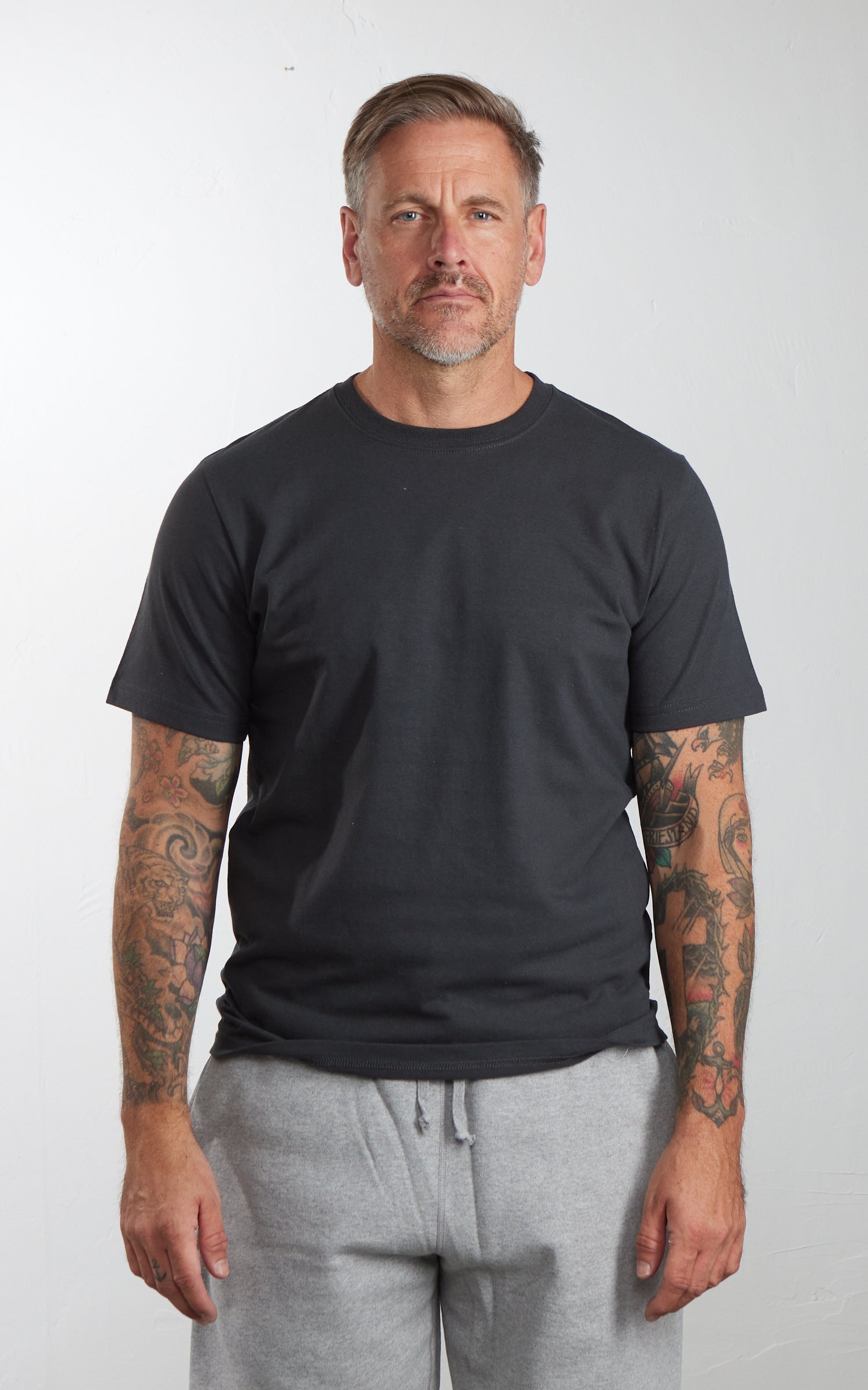 House Of Blanks Recycled Cotton T-Shirt Charcoal