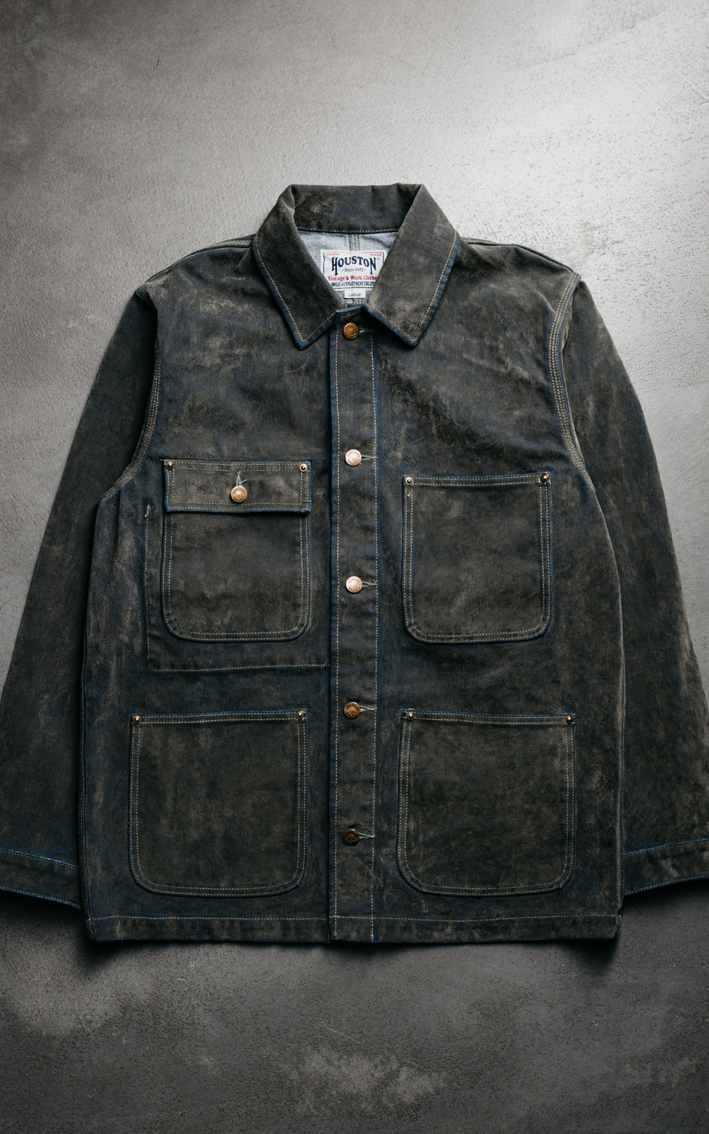 Houston Flocky Denim Coverall Olive