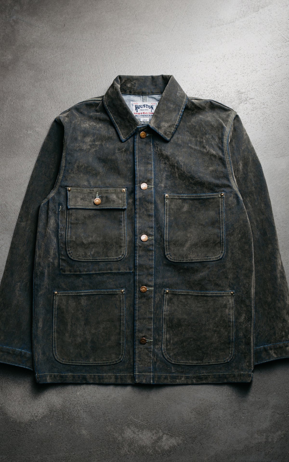 Houston Flocky Denim Coverall Olive