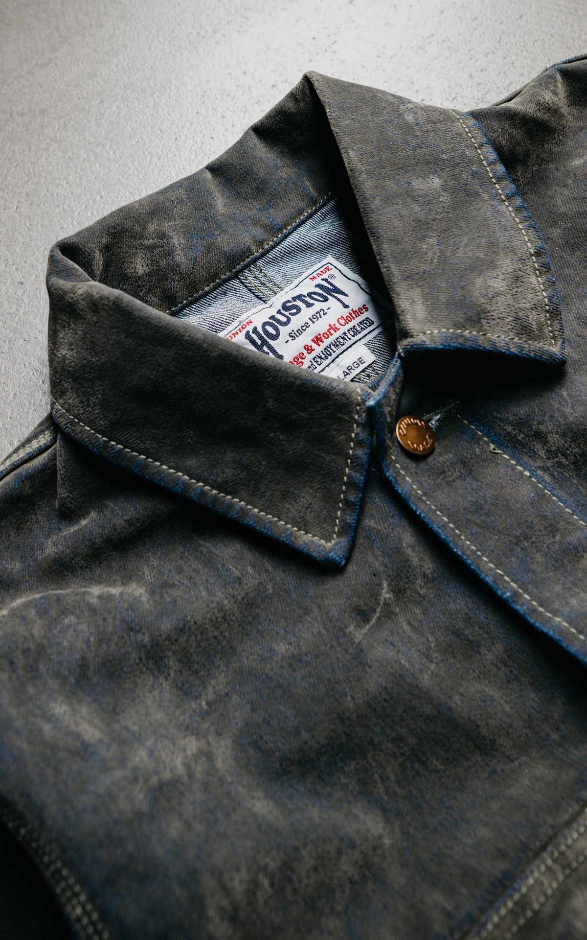 Houston Flocky Denim Coverall Olive