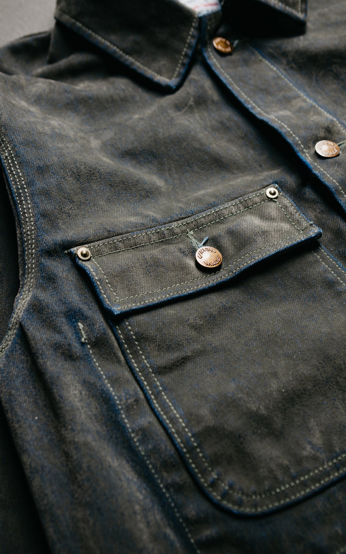 Houston Flocky Denim Coverall Olive