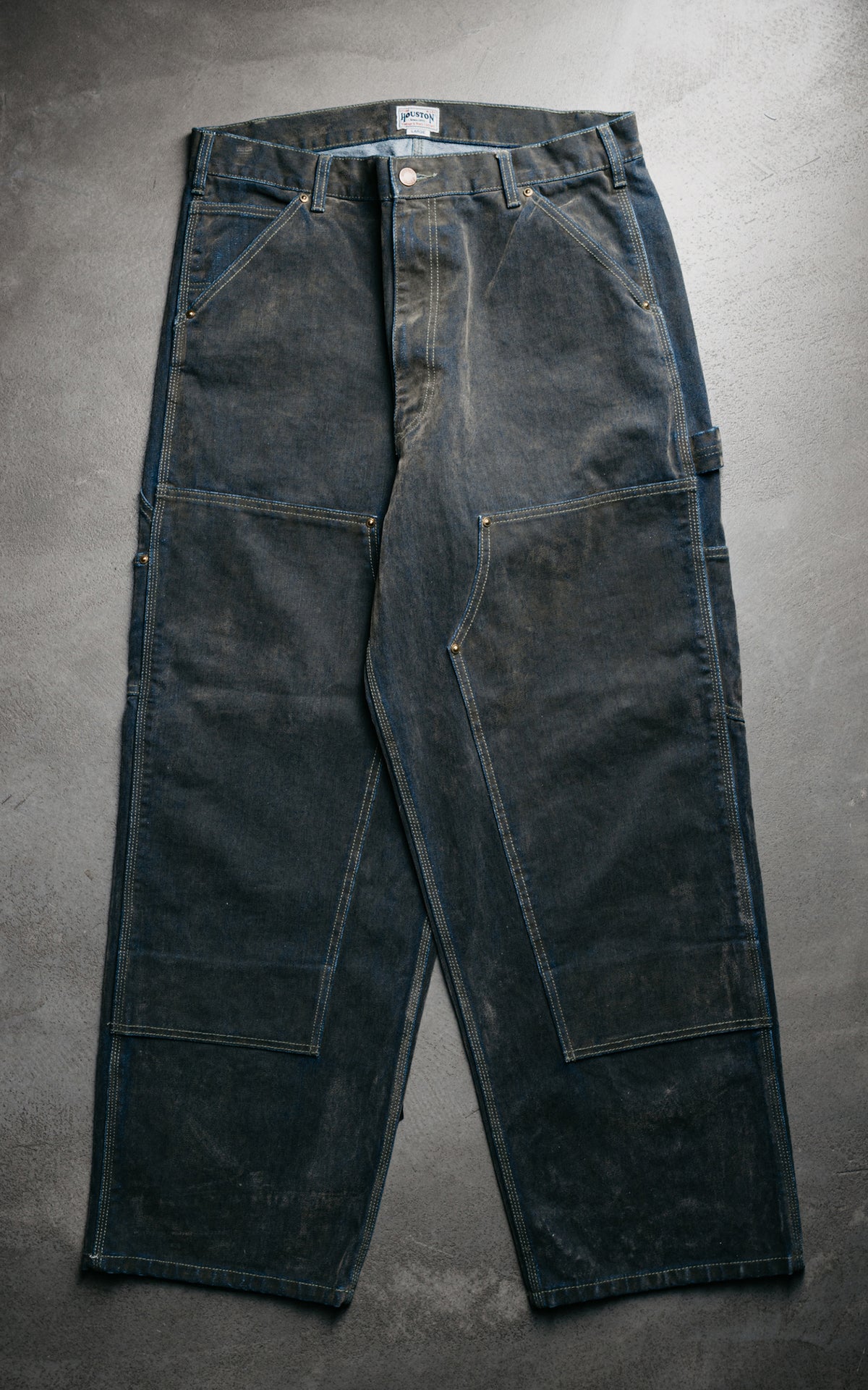 Houston Flocky Denim Painter Pants Olive