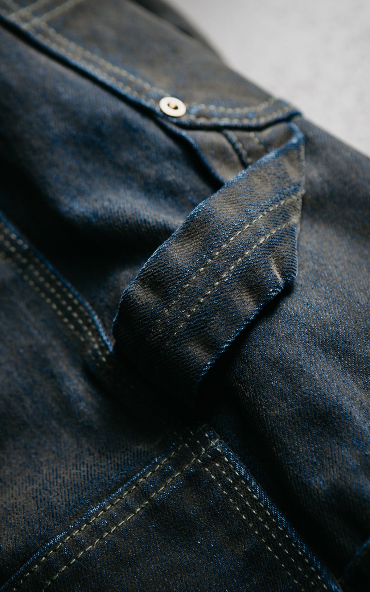 Houston Flocky Denim Painter Pants Olive