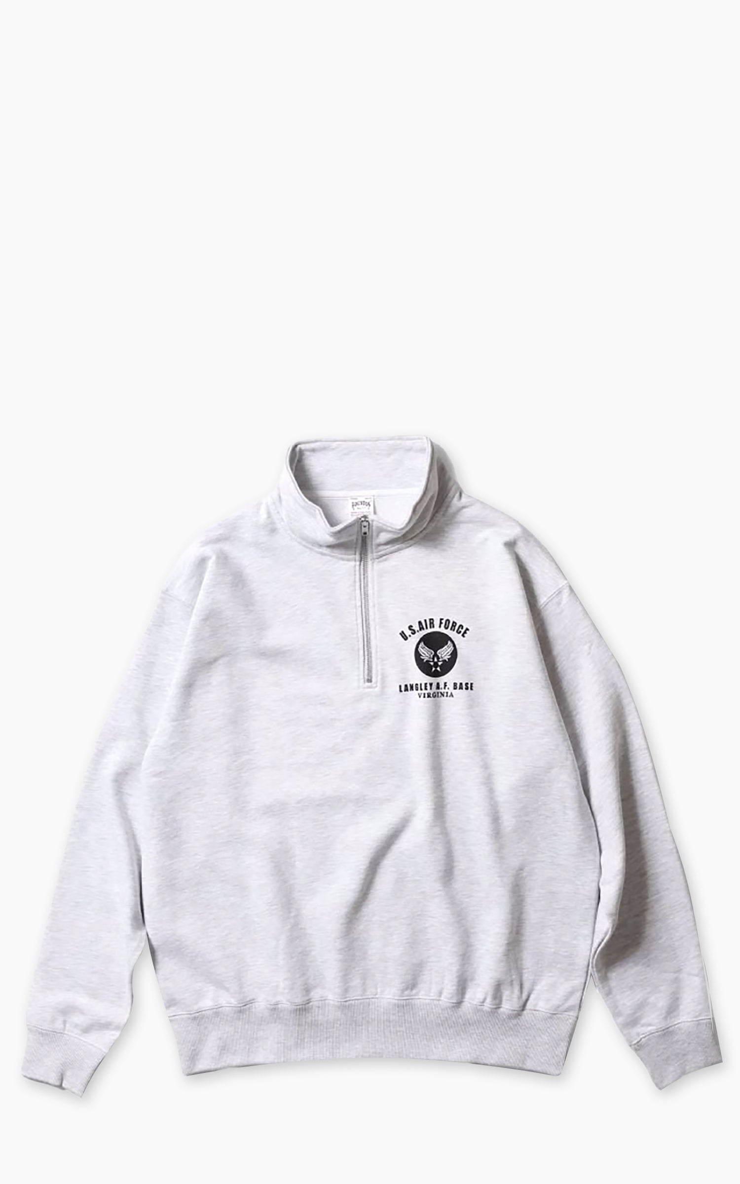 Houston Half Zip Sweatshirt US Air Force Grey