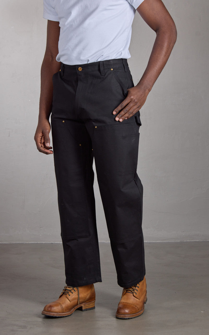 Houston Double Knee Painter Pants Duck Canvas Black