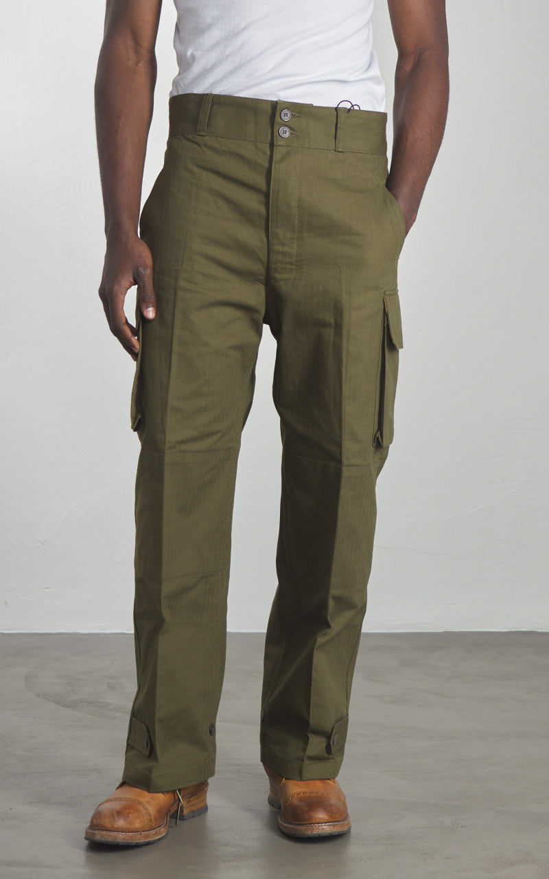 Houston M-47 French Military Pants Olive Drab