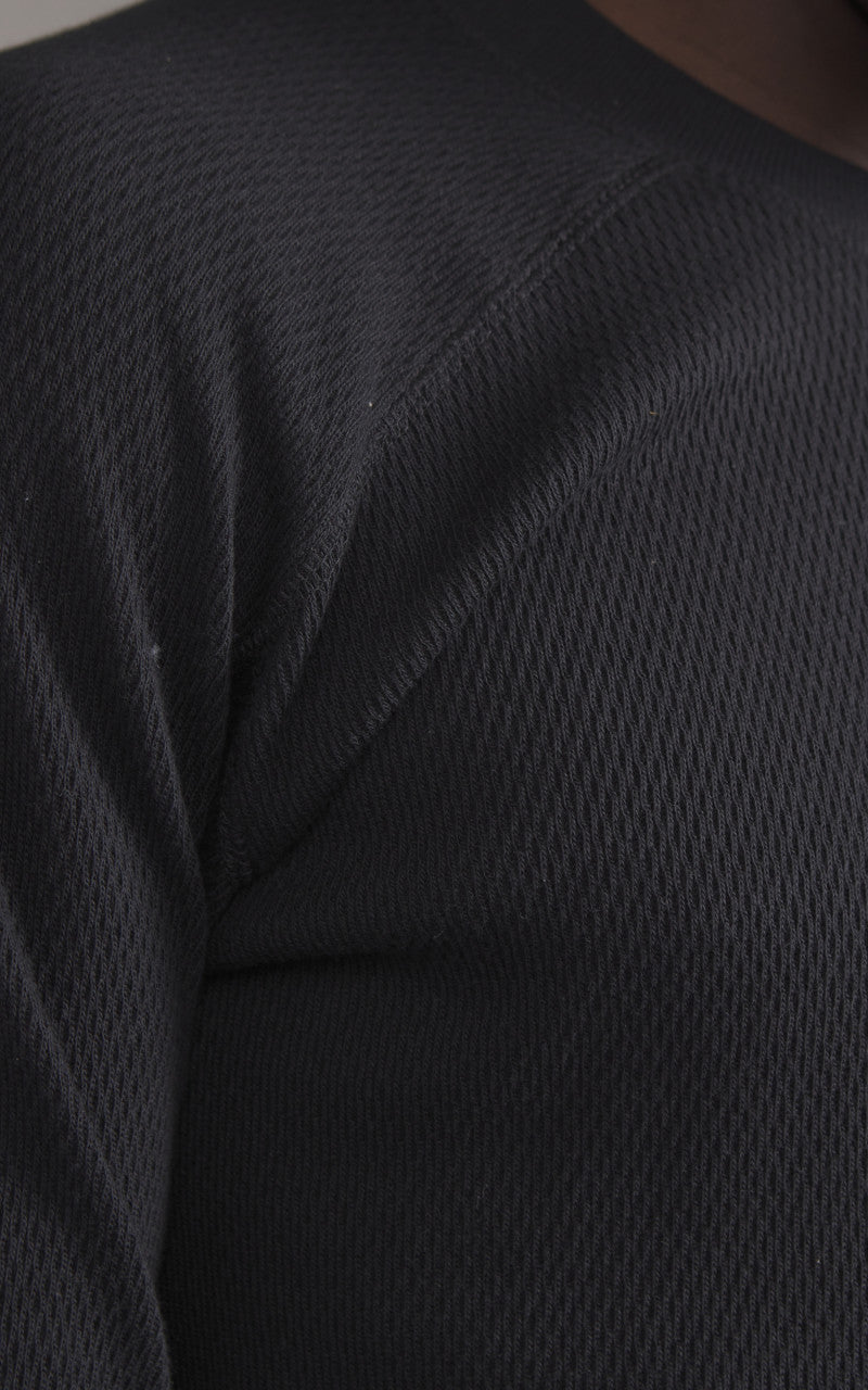 Houston Heavy Thermal L/S Tee Black