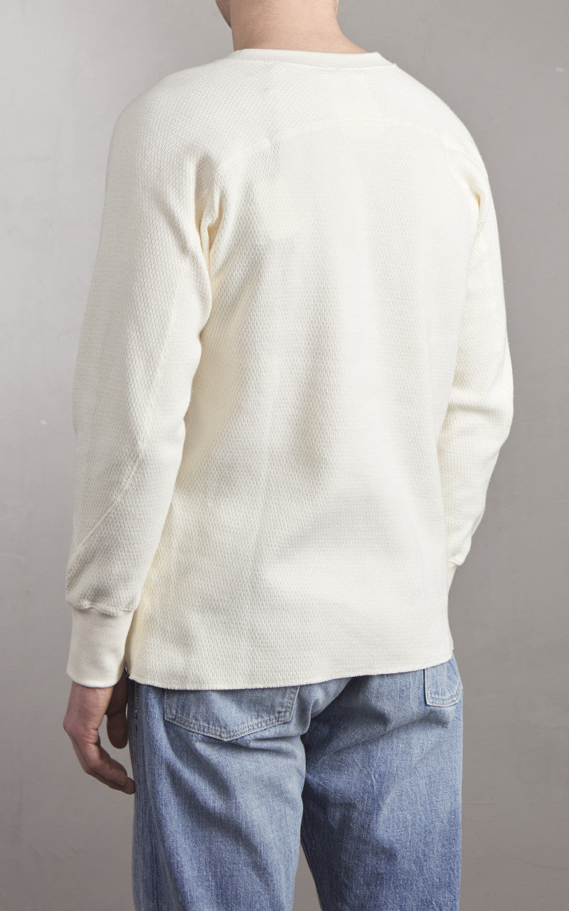 Houston Heavy Thermal L/S Henley Offwhite