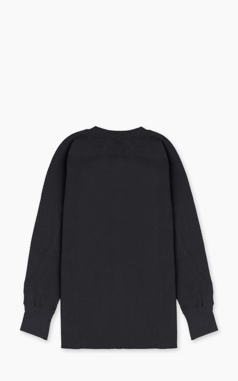 Houston Heavy Thermal L/S Henley Black