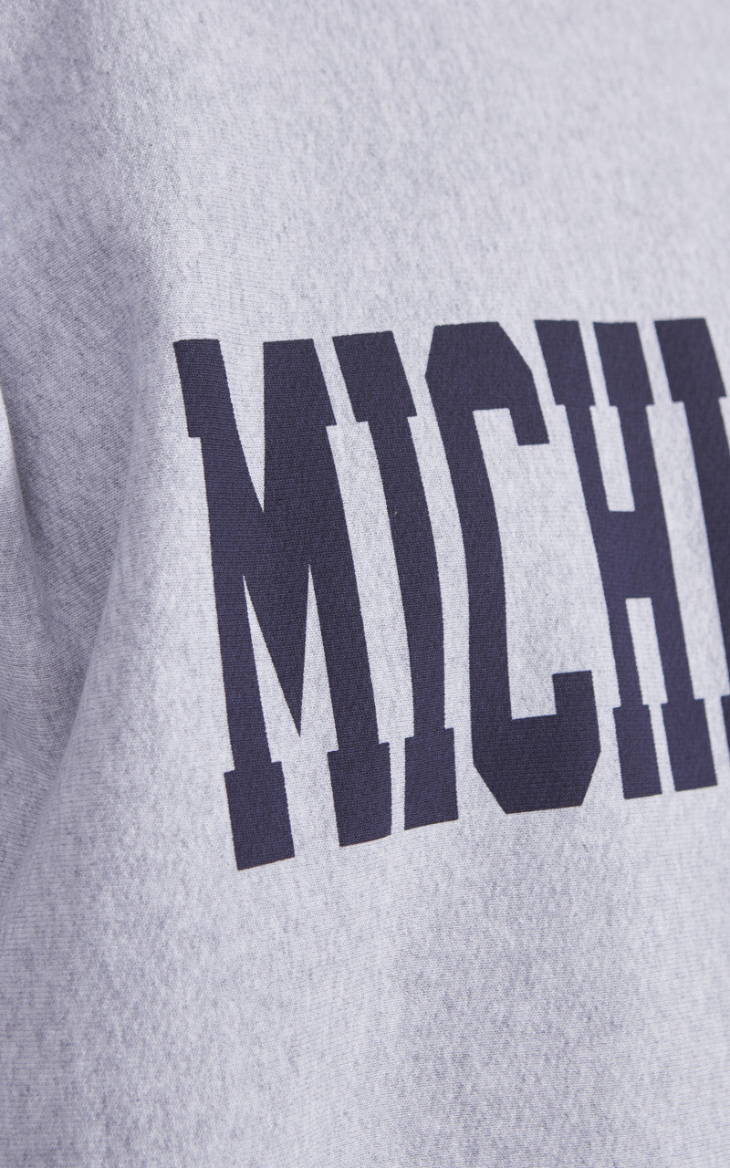 Houston U.S. Cotton R/V Sweatshirt Michigan Heather Grey