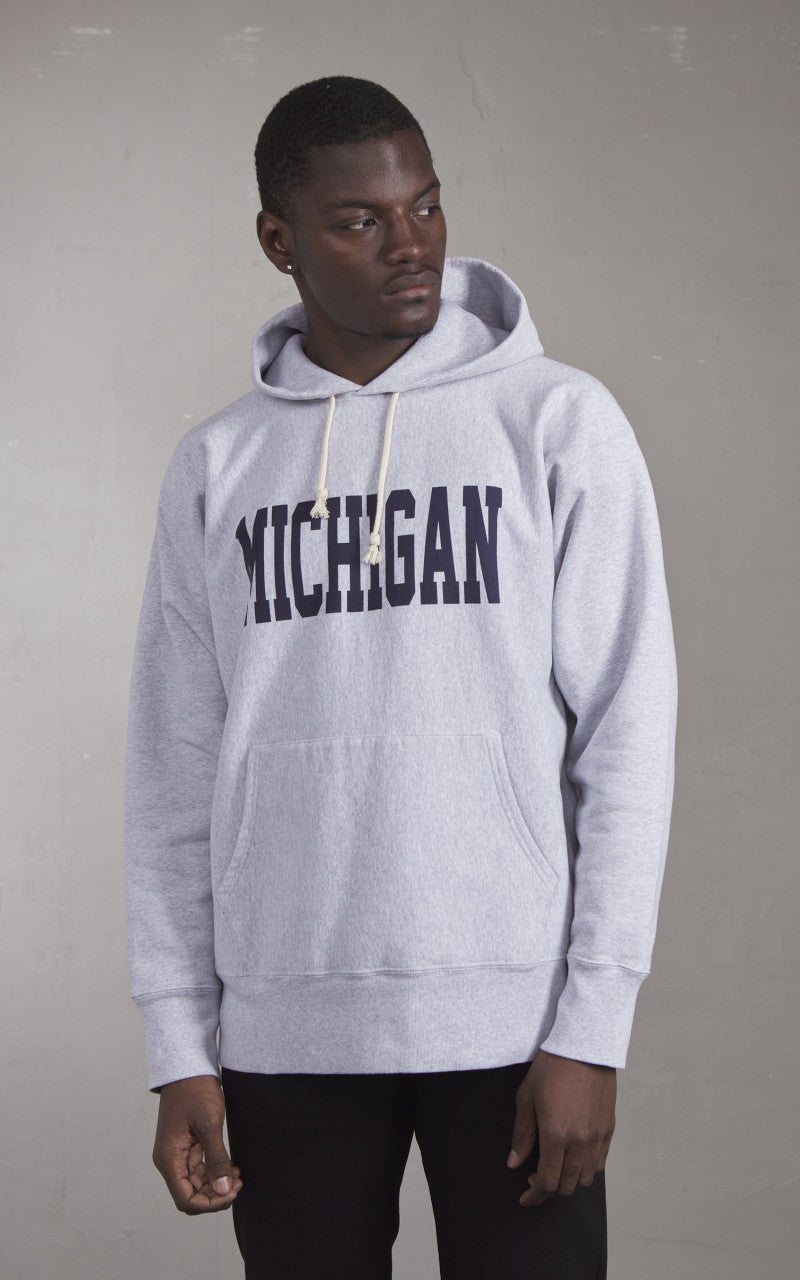 Houston U.S. Cotton R/V Hoodie Michigan Heather Grey