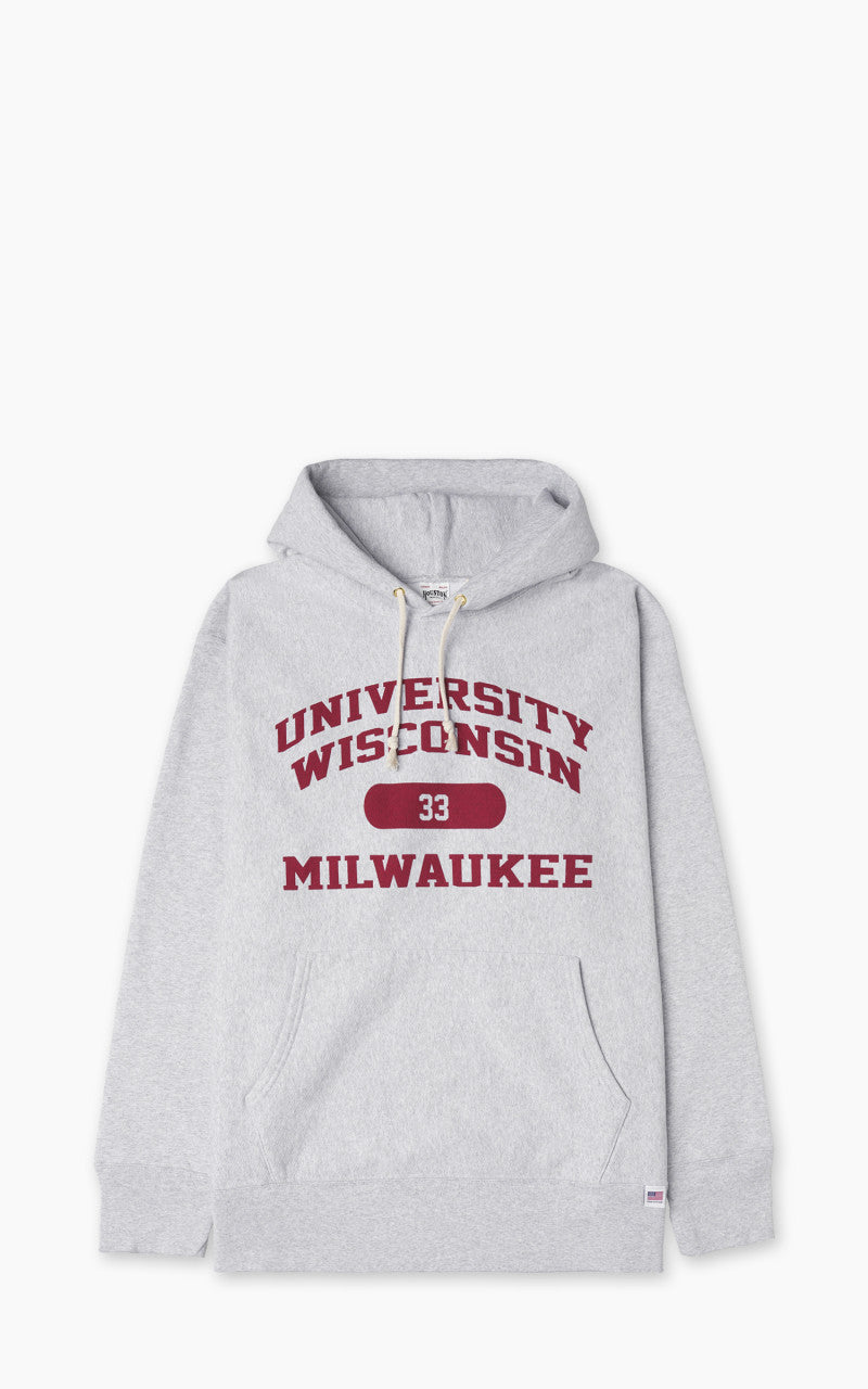 Houston U.S. Cotton R/V Hoodie Wisconsin Heather Grey