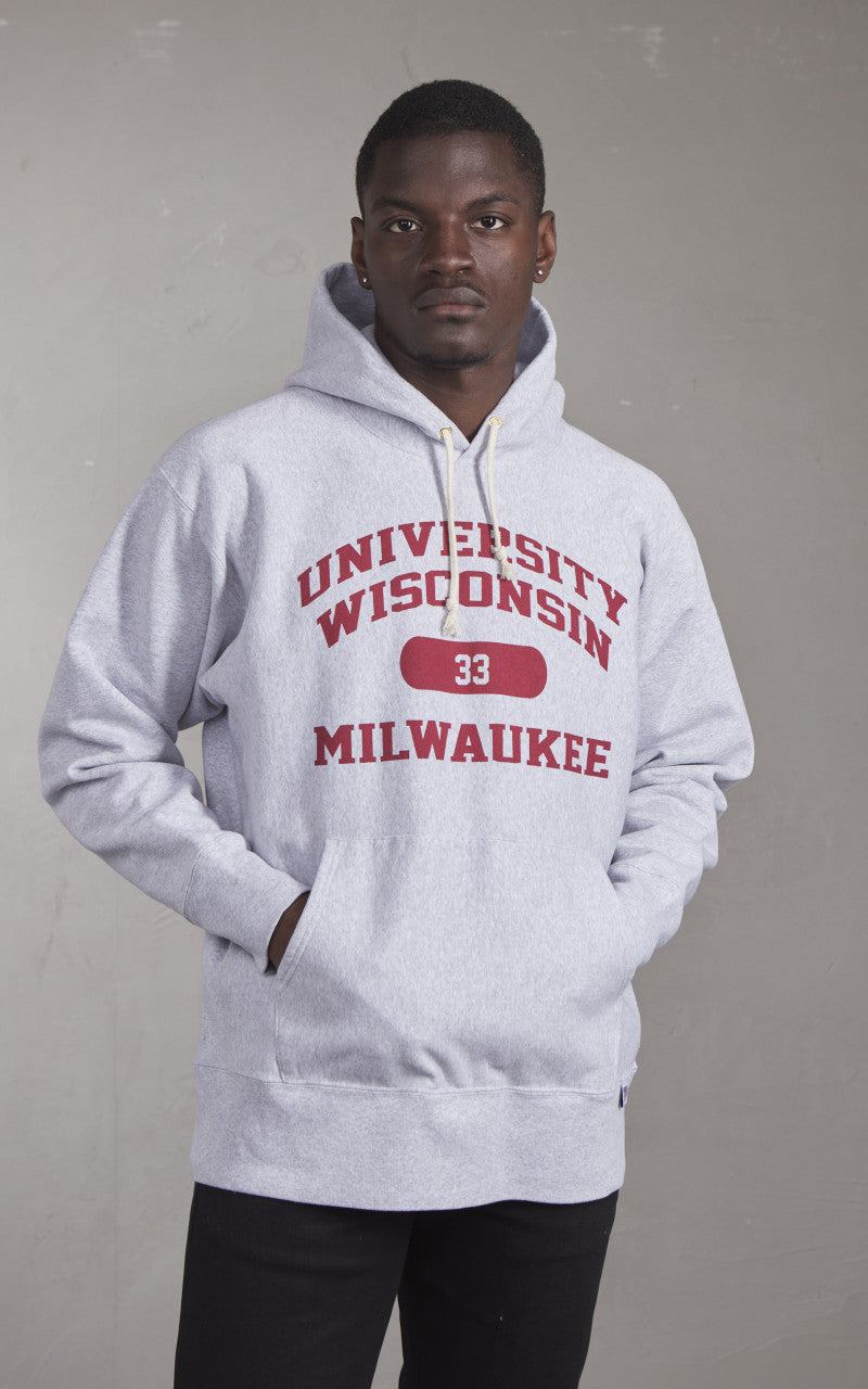 Houston U.S. Cotton R/V Hoodie Wisconsin Heather Grey