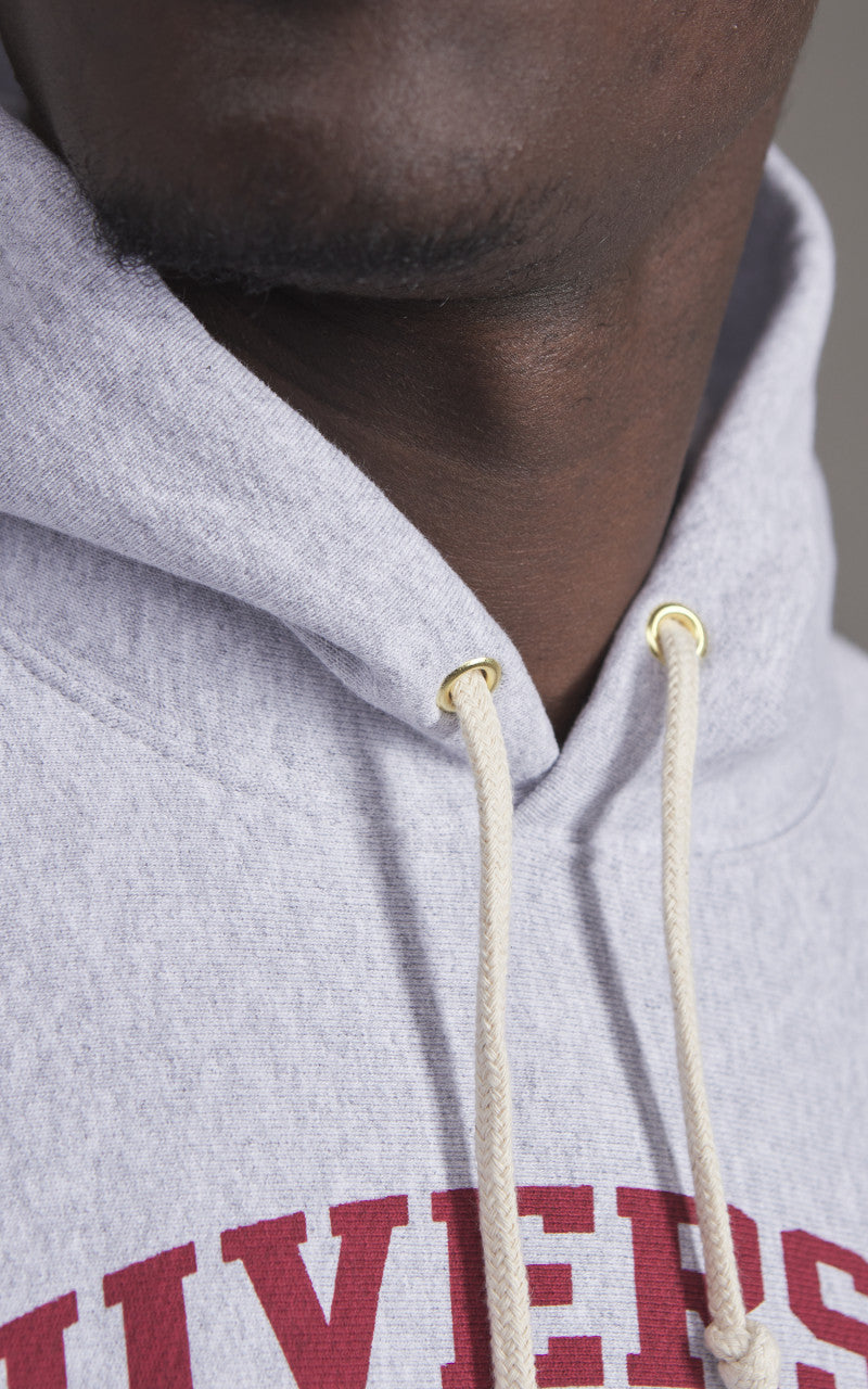 Houston U.S. Cotton R/V Hoodie Wisconsin Heather Grey