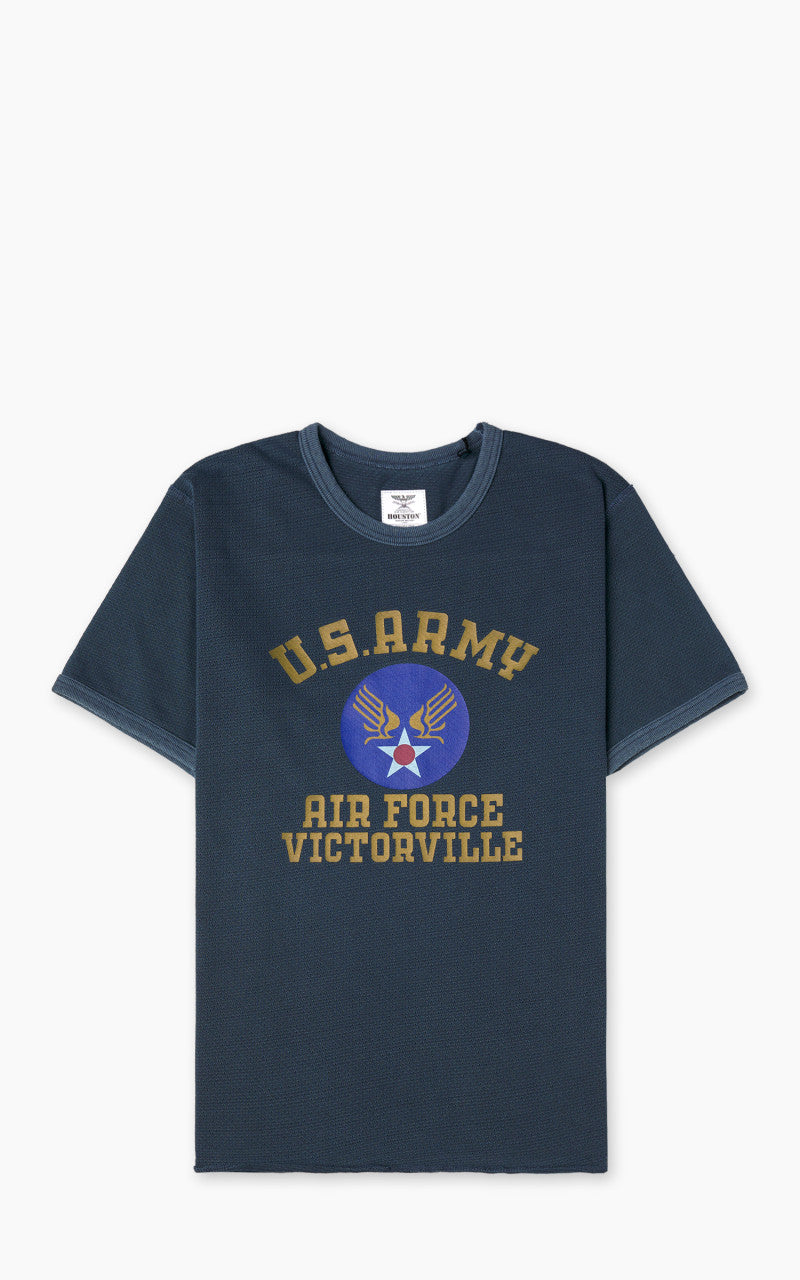 Houston Mesh Cotton (U.S. Army Air Force) Print T-Shirt Navy