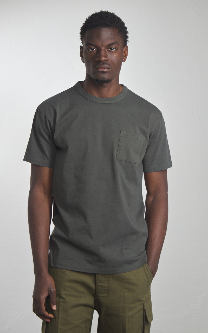 Houston Pigment Dyed Pocket T-Shirt Black