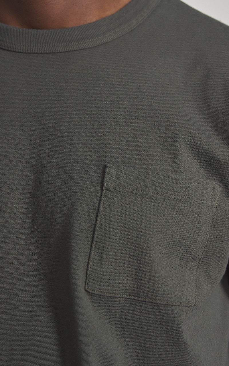 Houston Pigment Dyed Pocket T-Shirt Black