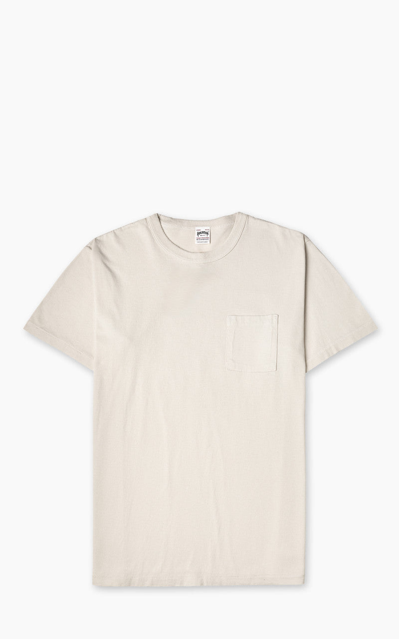 Houston Pigment Dyed Pocket T-Shirt Off White