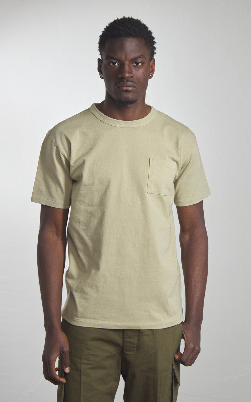Houston Pigment Dyed Pocket T-Shirt Olive