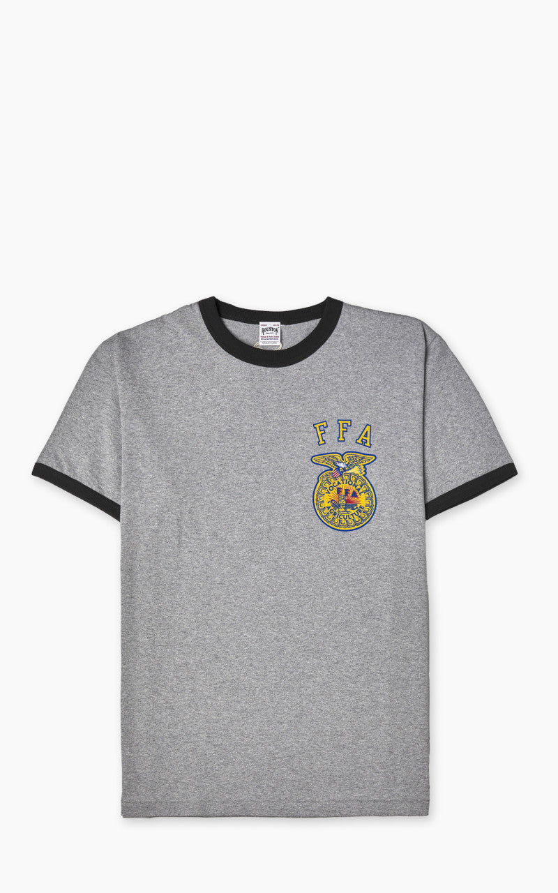 Houston FFA Ringer T-Shirt Grey/Black