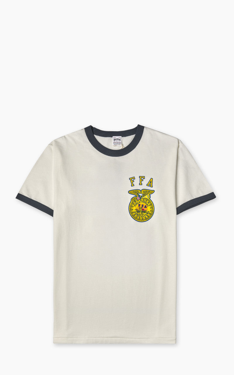 Houston FFA Ringer T-Shirt White/Navy