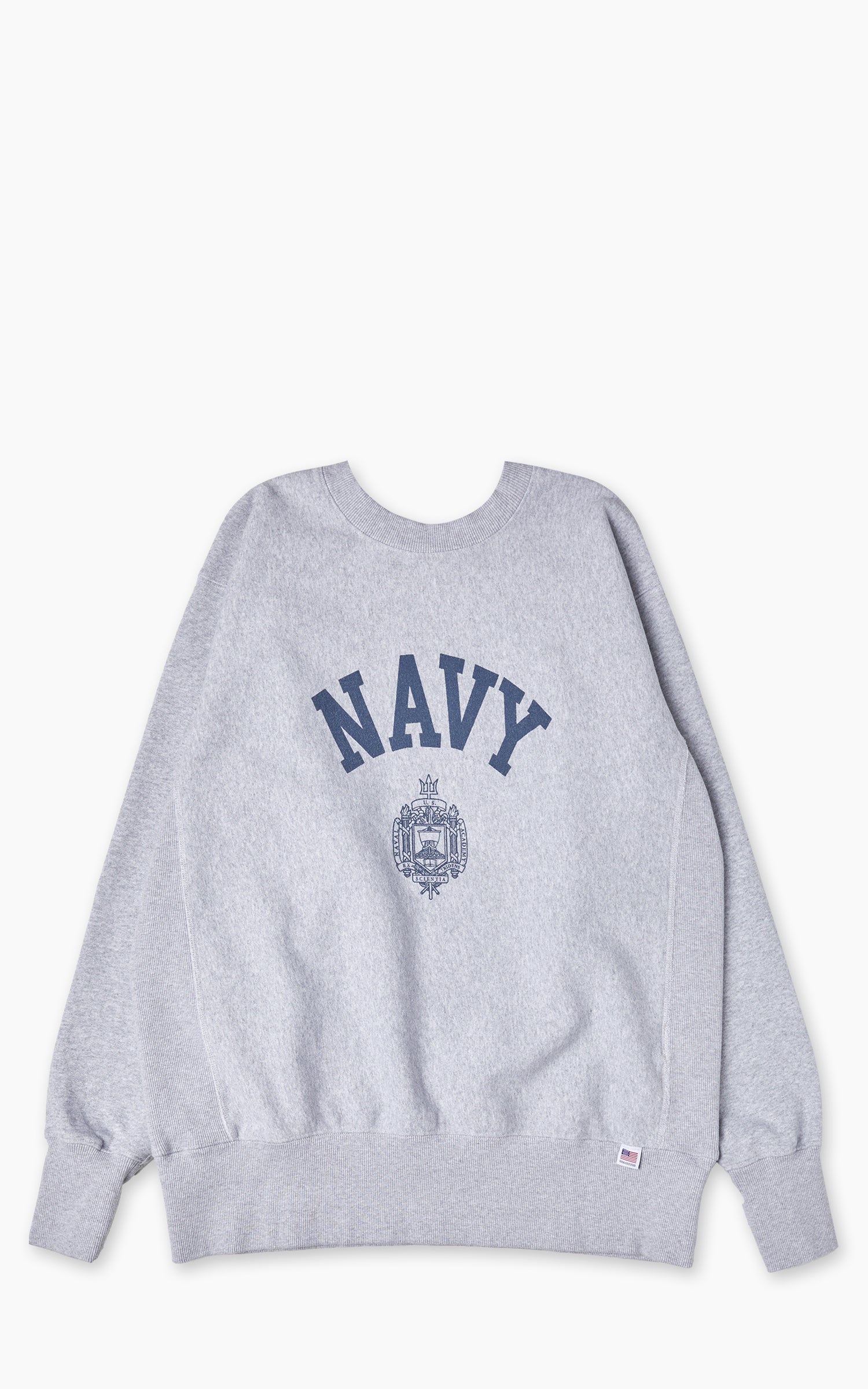 Houston U.S. Cotton R/V Sweatshirt (Navy) Print Heather Grey