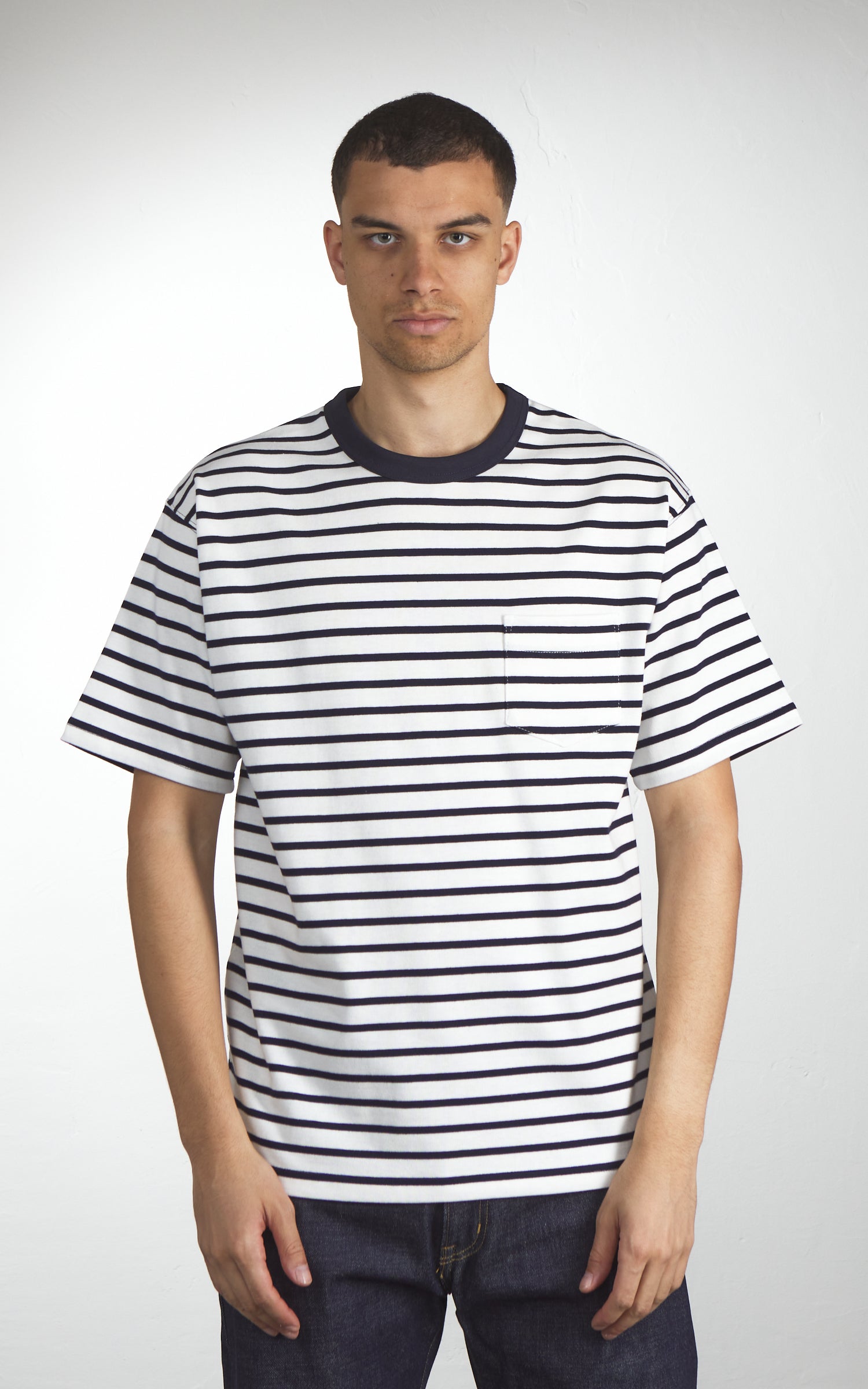 Houston Border S/S T-Shirt Navy