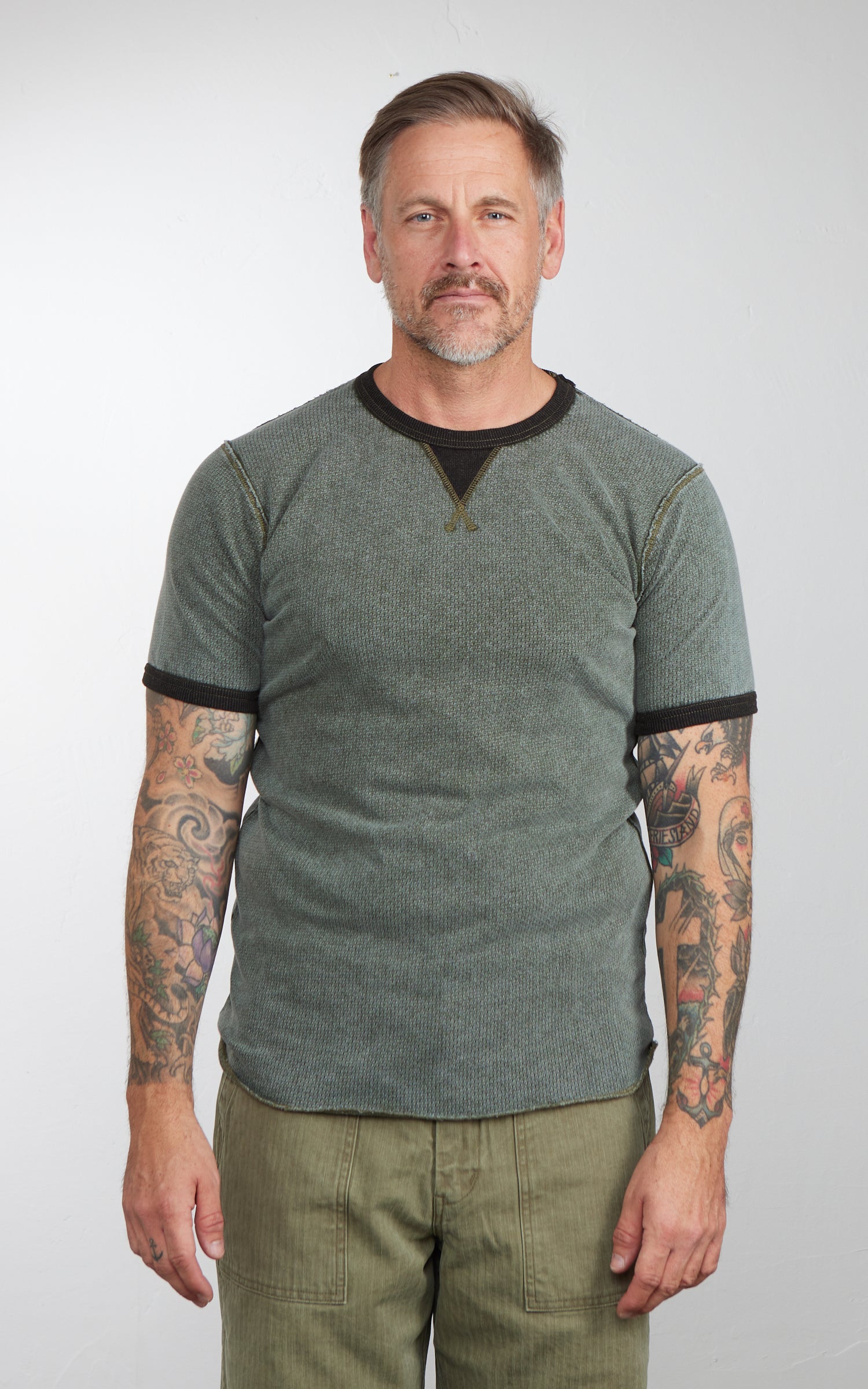 Houston Mesh Gazette T-Shirt Olive Drab