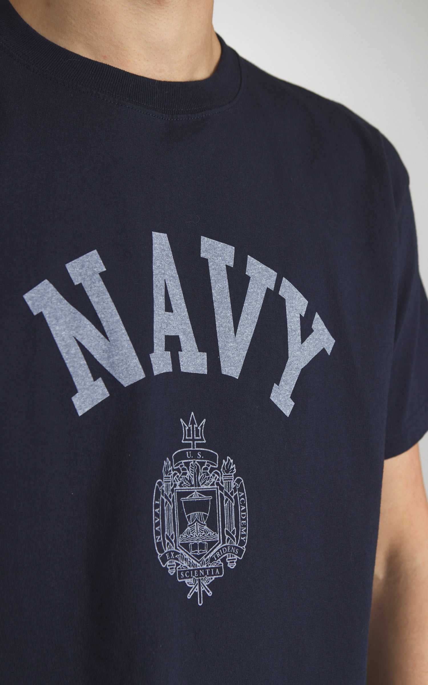 Houston (Navy) Print Tubular T-Shirt Navy