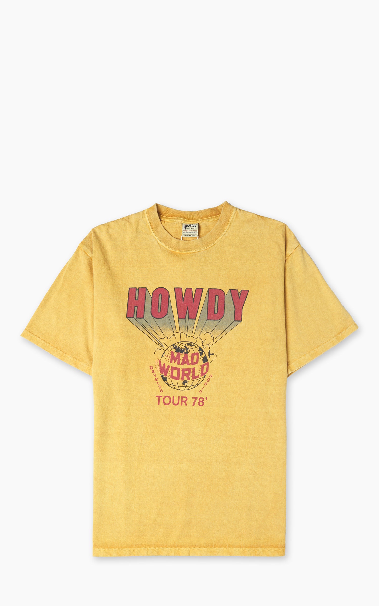 Houston (Howdy) Pigment Print T-Shirt Mustard