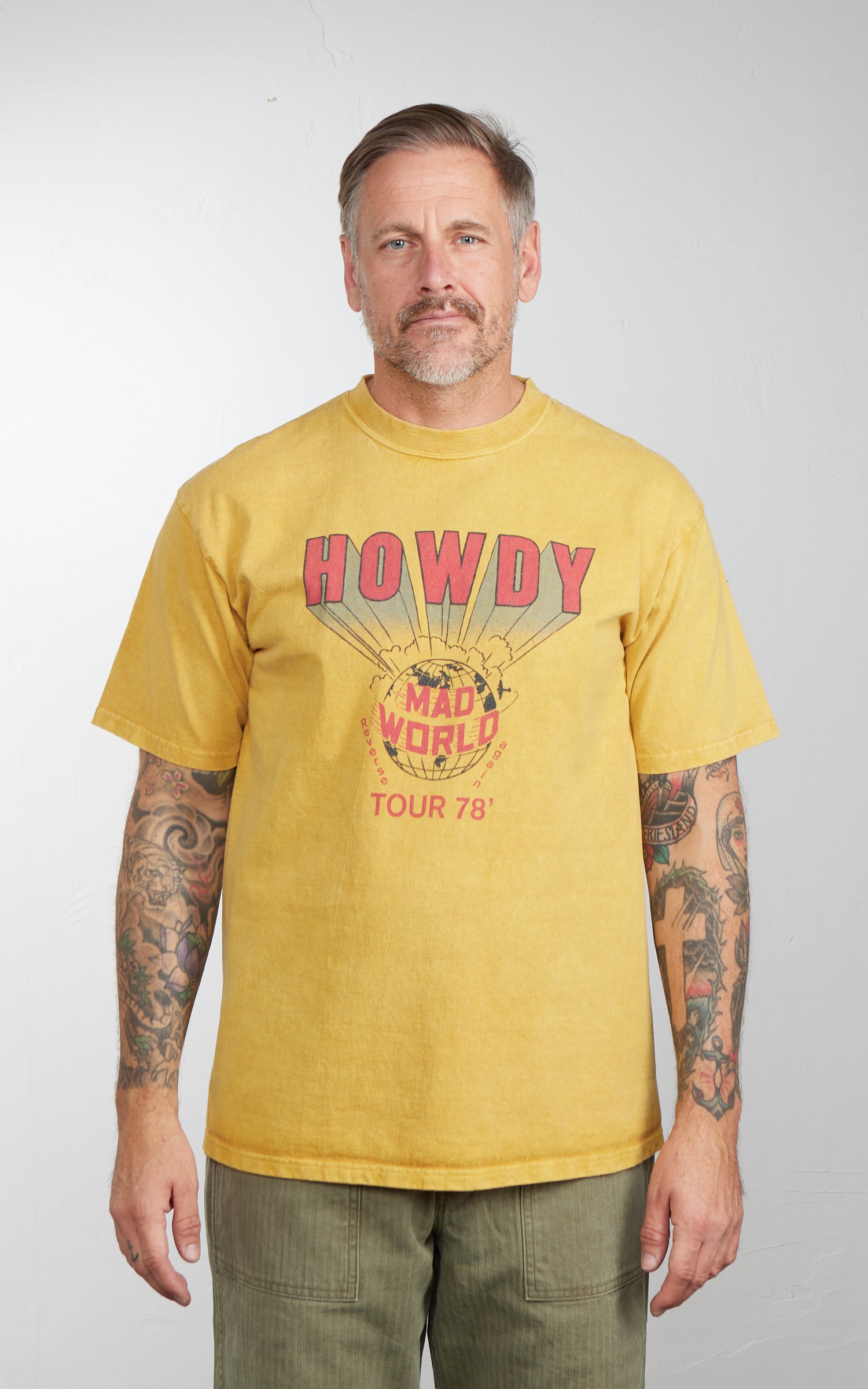 Houston (Howdy) Pigment Print T-Shirt Mustard