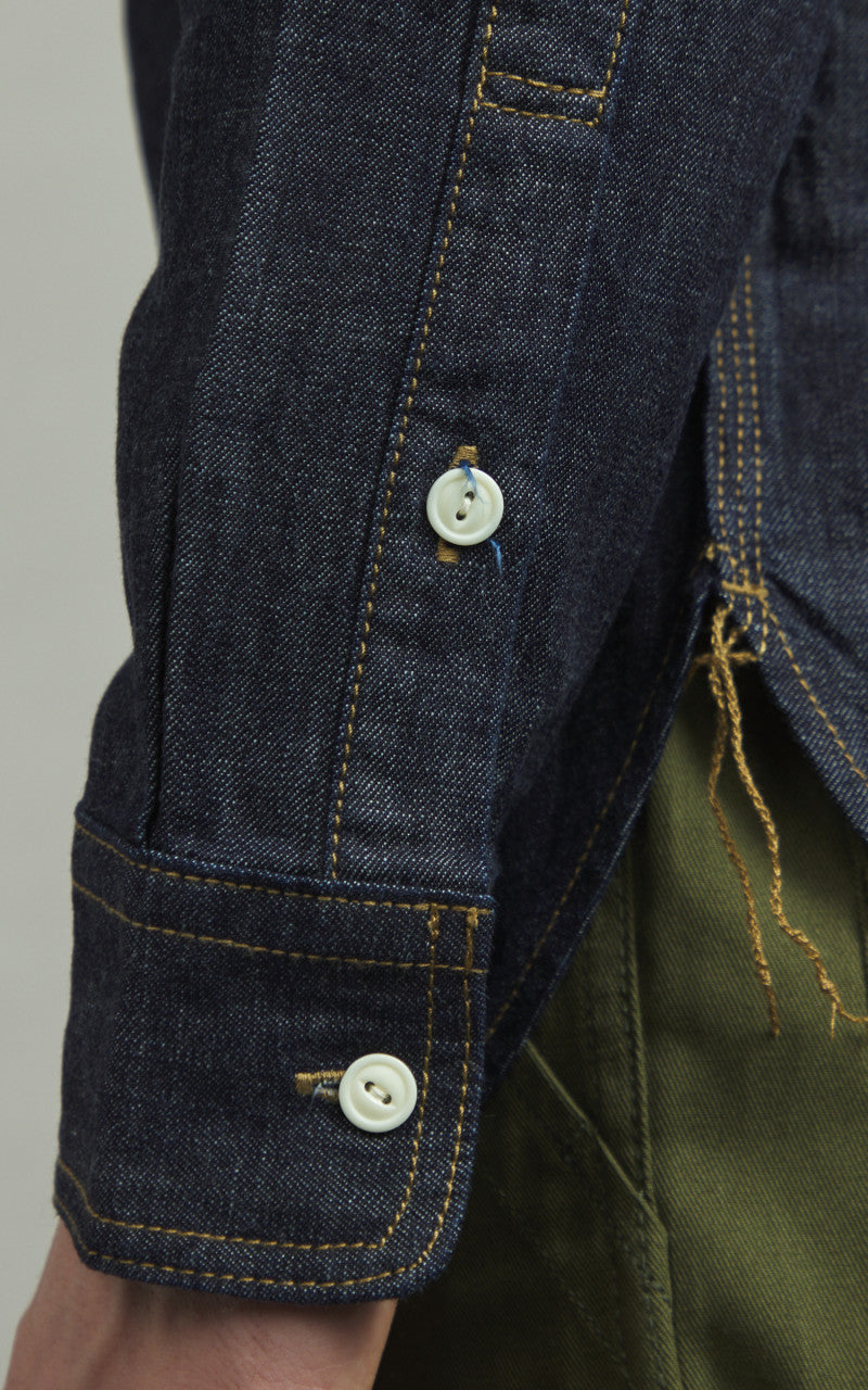 Houston U.S. Cotton Denim Work Shirt Indigo