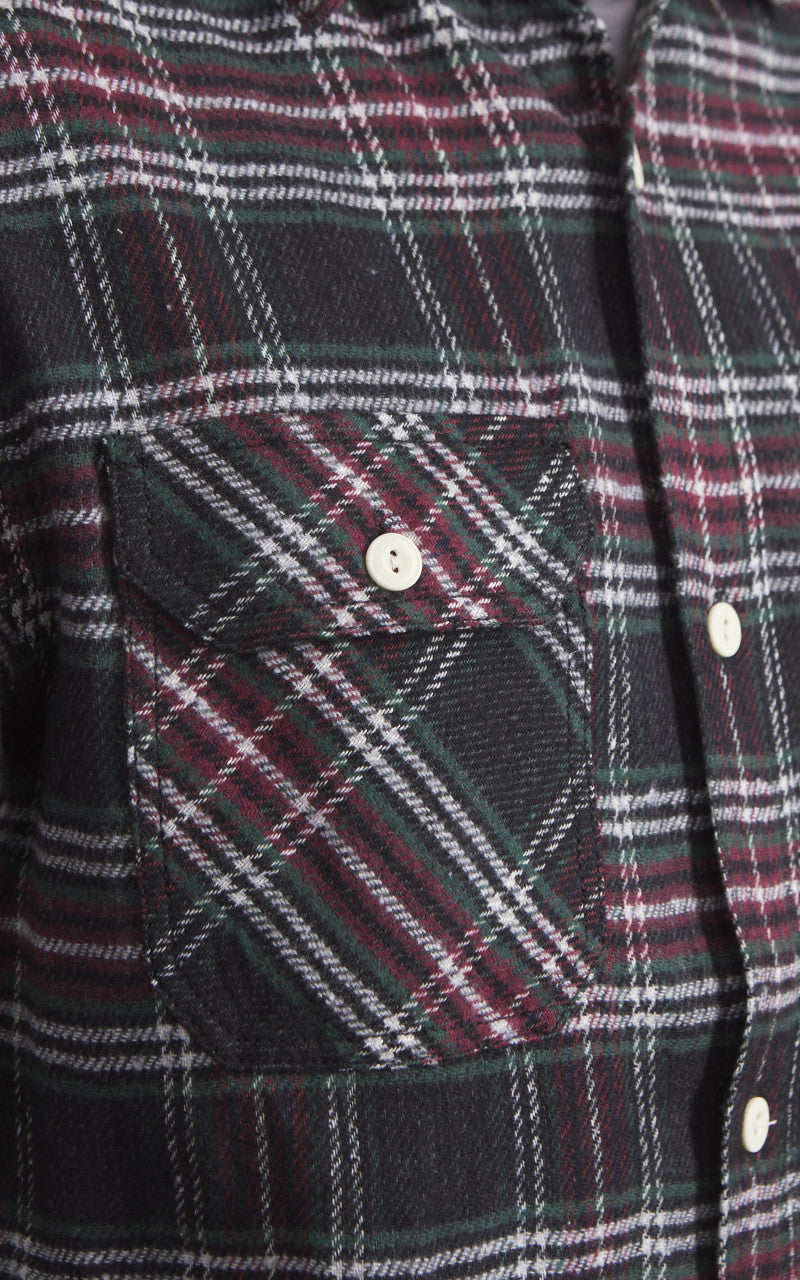 Houston Check Flannel Shirt Green