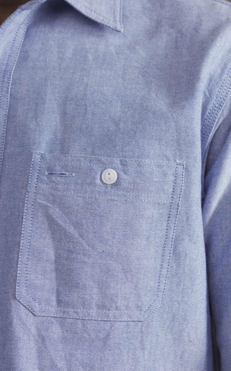 Houston Oxford Work Shirt Chambray Blue