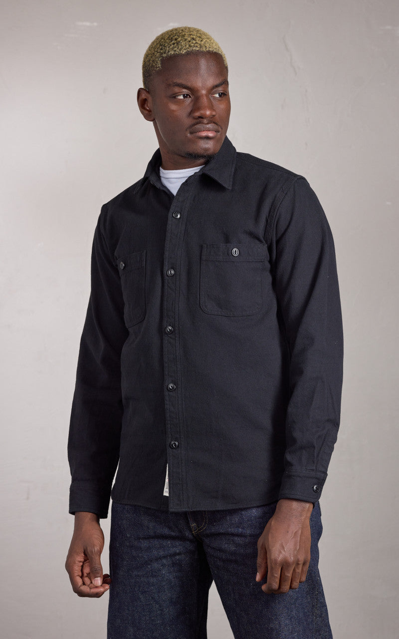 Houston Solid Viera Shirt Heavy Ounce Black