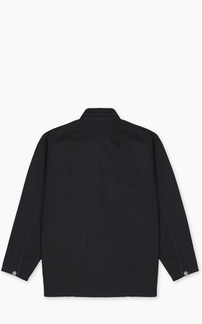 Houston Cone Denim Army Pullover Shirt Black One Wash