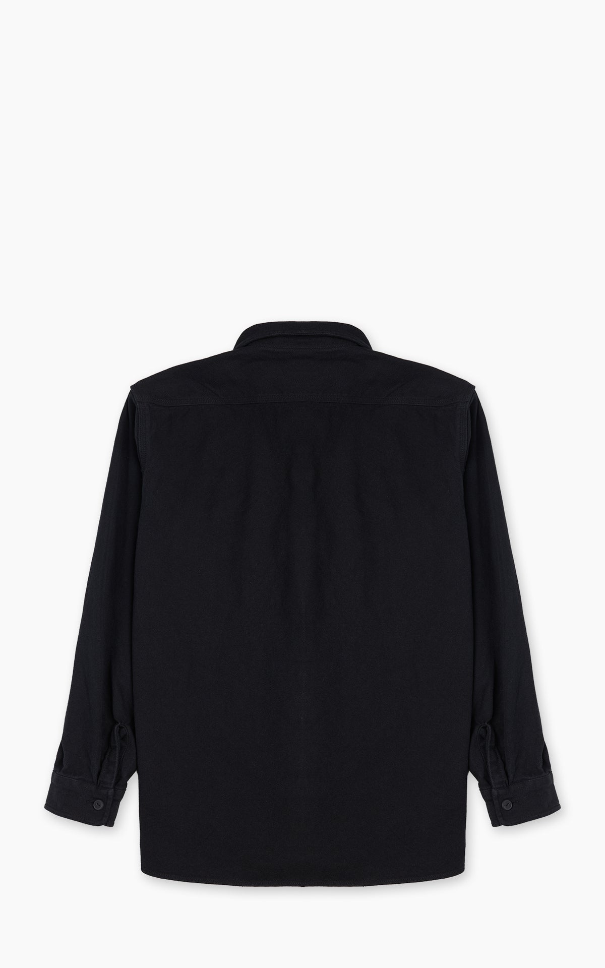 Houston Solid Heavyweight Viyella Shirt Black