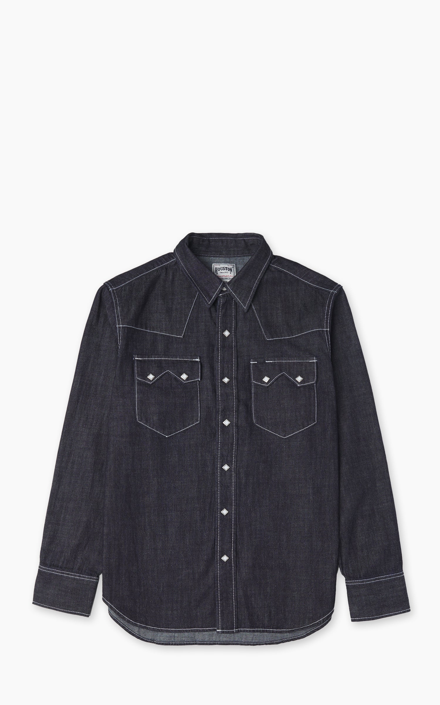Houston Slub Denim Western Shirt Indigo One Wash