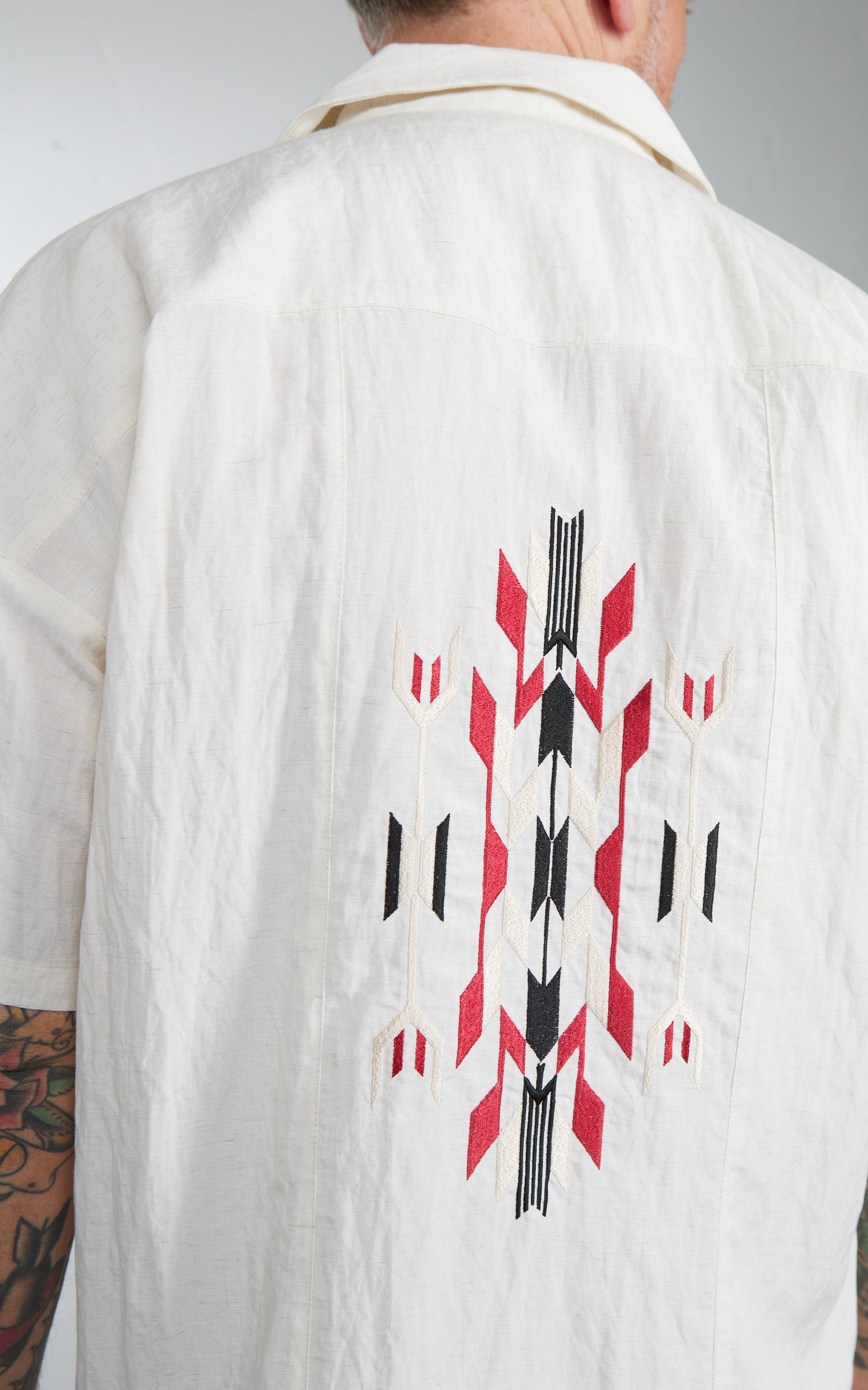 Houston Linen Chimayo Shirt Off White