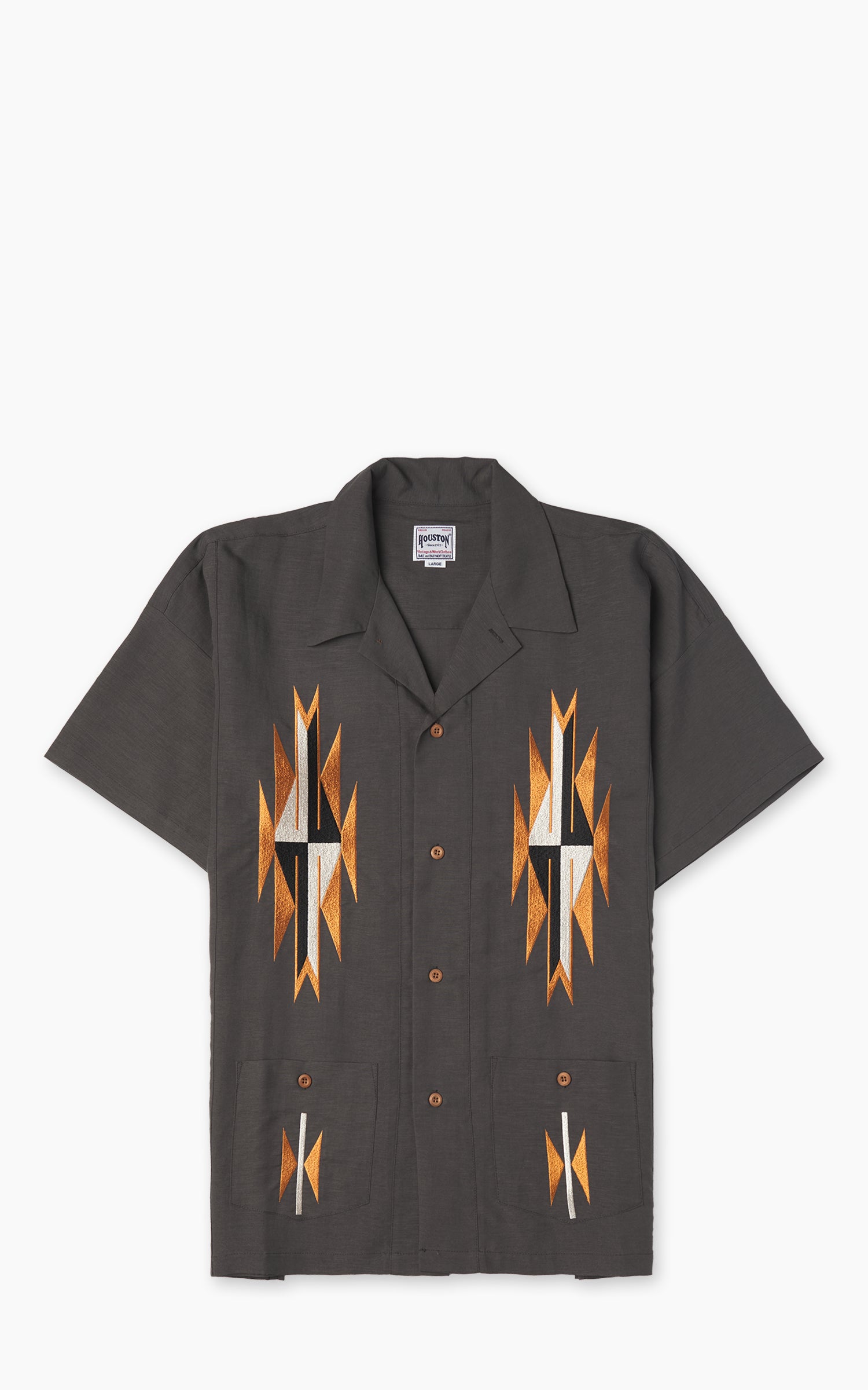 Houston Linen Chimayo Shirt Charcoal