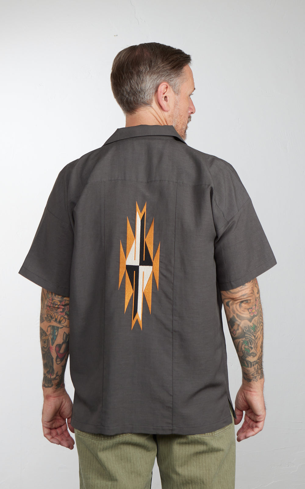 Houston Linen Chimayo Shirt Charcoal