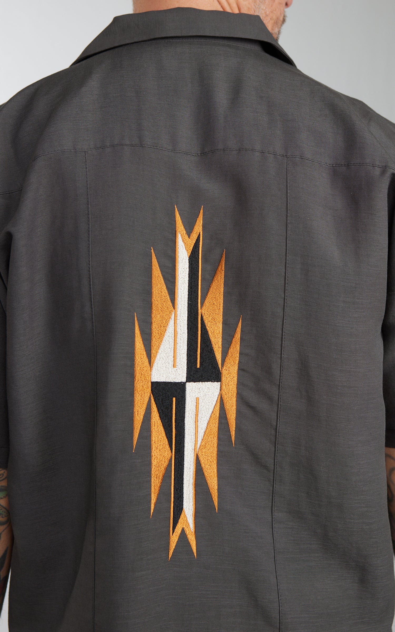 Houston Linen Chimayo Shirt Charcoal