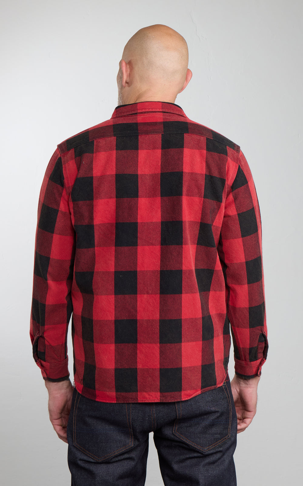 Houston Vintage Block Heavyweight Viyella Shirt Checked Red