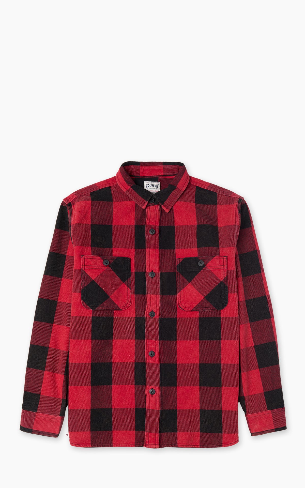 Houston Vintage Block Heavyweight Viyella Shirt Checked Red