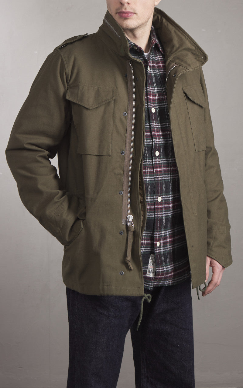 ⭐️新品 HOUSTON Ｍ65 FIELD JACKET☆ Houston US M65 Field Jacket Lined Olive Drab