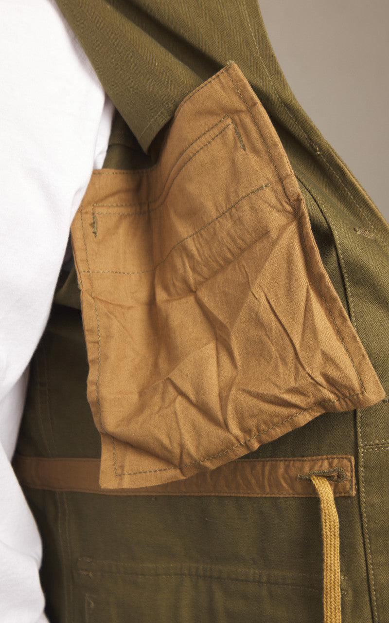Houston M-47 French Army Jacket Olive Drab