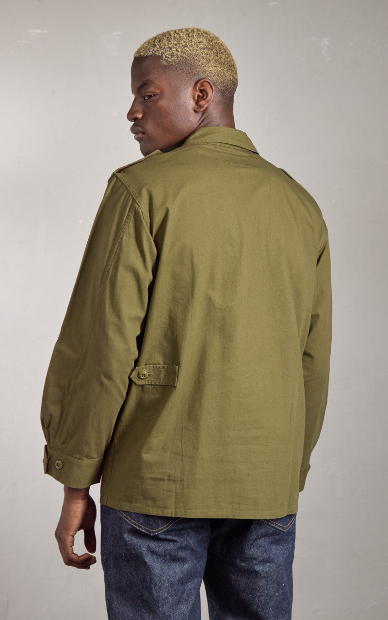 Houston Jungle Fatigue Jacket Cotton Poplin Olive Drab