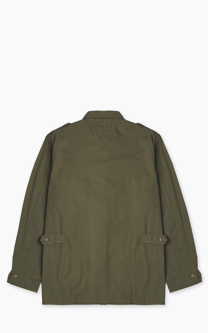 Houston Jungle Fatigue Jacket Cotton Poplin Olive Drab